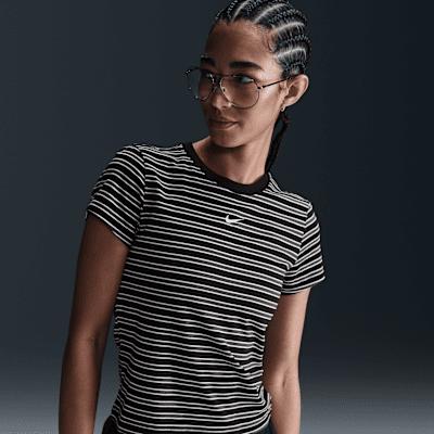 Nike Sportswear Chill Knit Women's Slim Striped T-Shirt Product Image