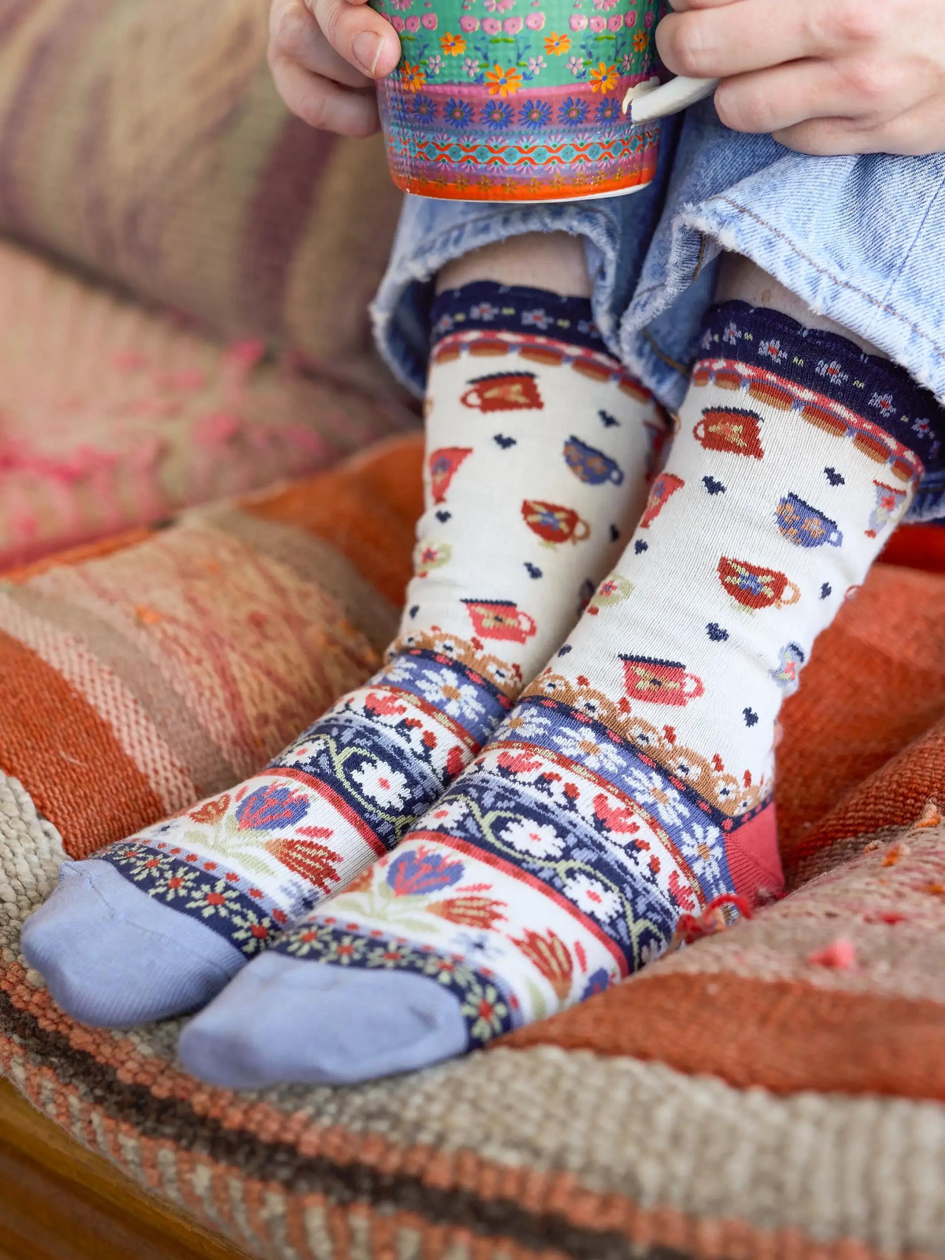Boxed Boho Sock Set, Set of 3 Product Image