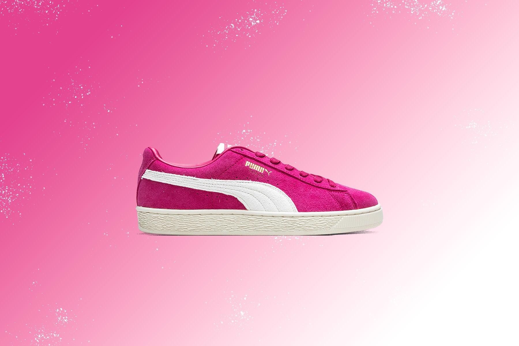Puma x Charles F. Stead Suede - Pink Alert/White Male Product Image
