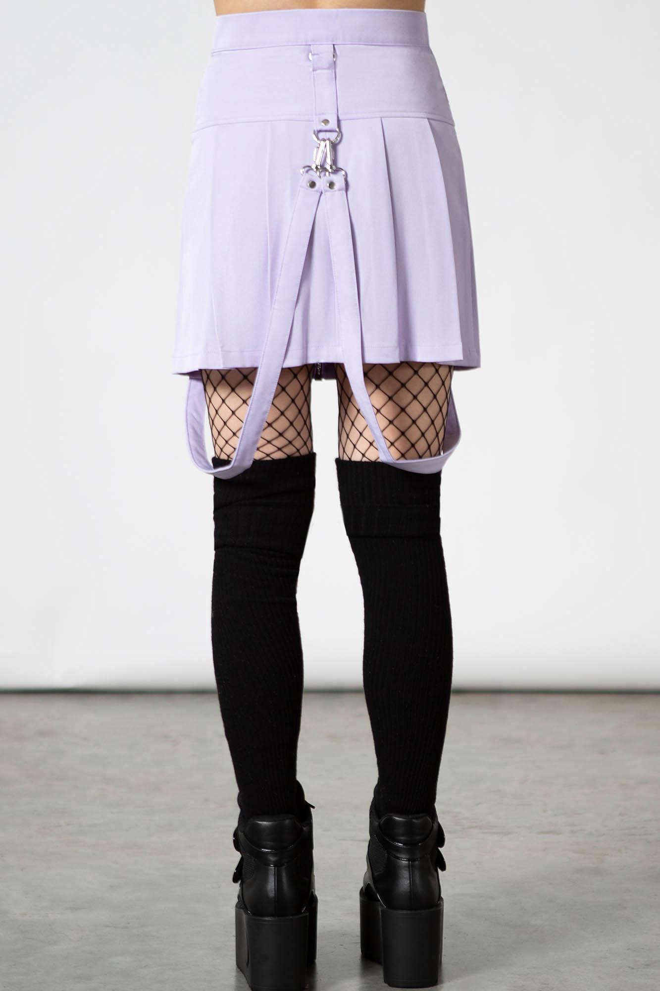 Blaire B*tch Mini Skirt [PASTEL LILAC] Female Product Image