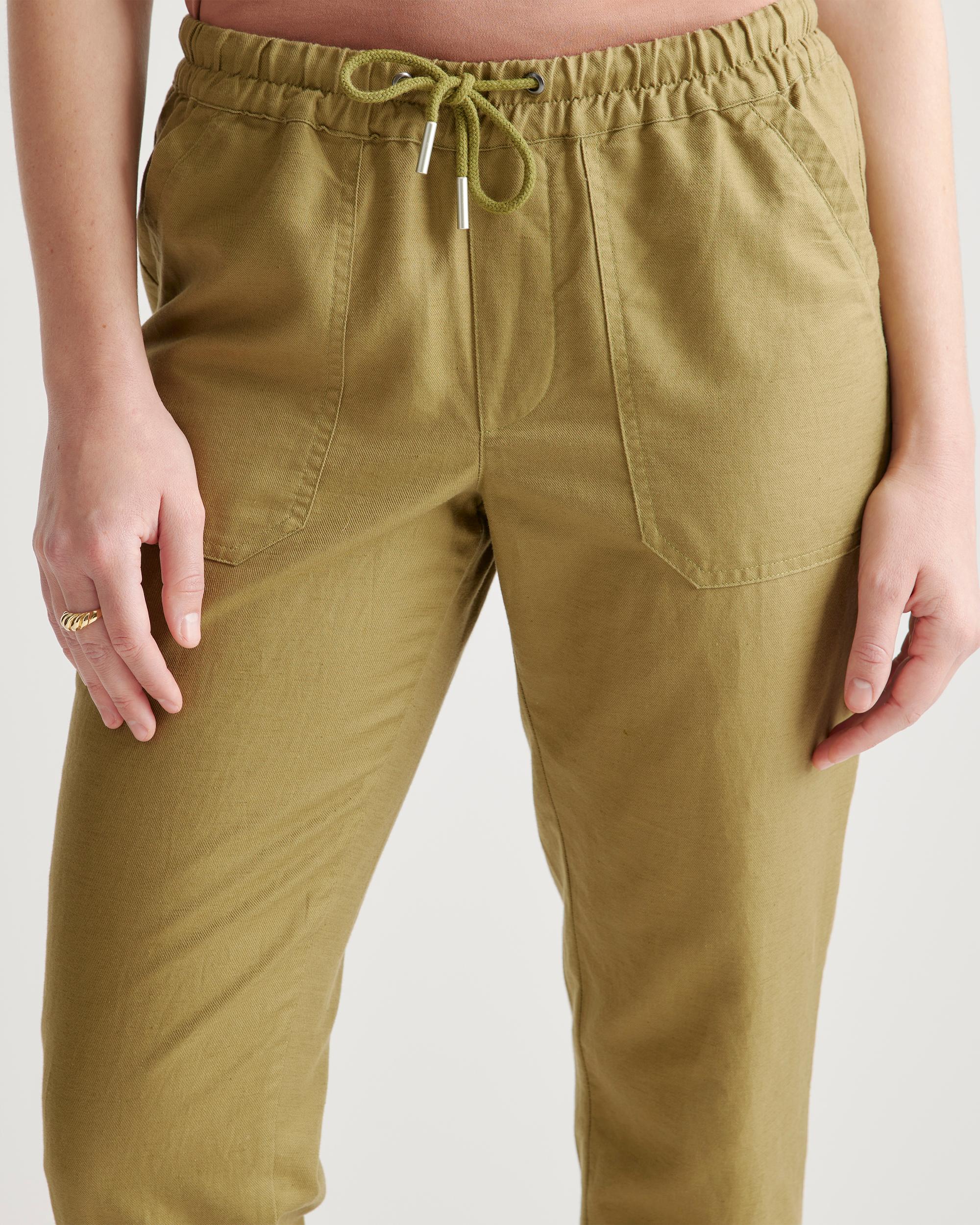 Quince | Women's Cotton Linen Twill Straight Leg Pants Organic Cotton Product Image