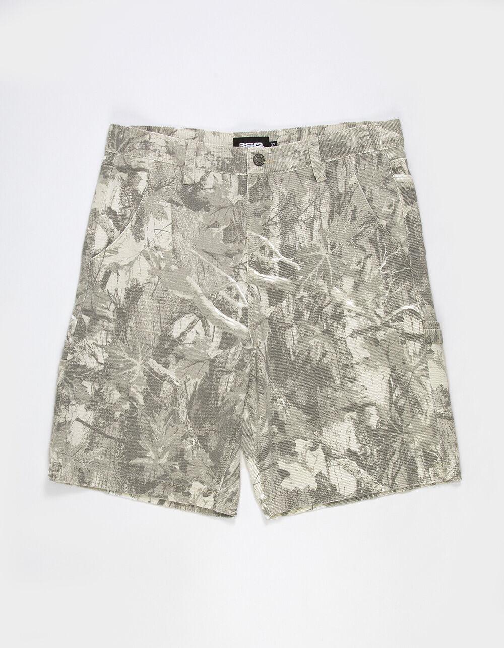 RSQ Mens Loose Twill Carpenter Shorts - LIGHT CAMO Product Image