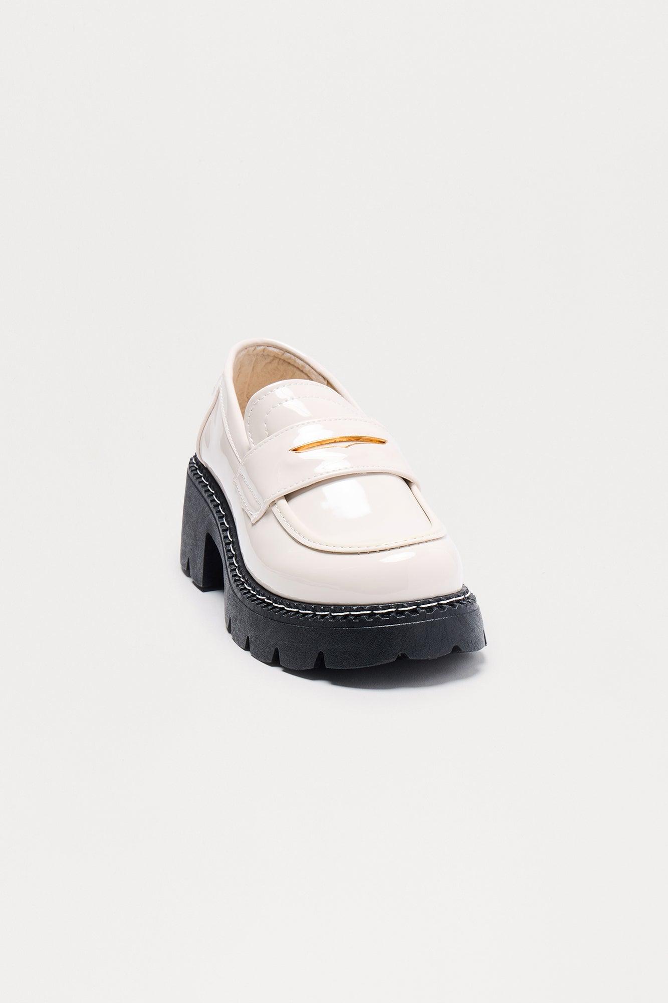 Stanford Platform Loafers - Beige Product Image