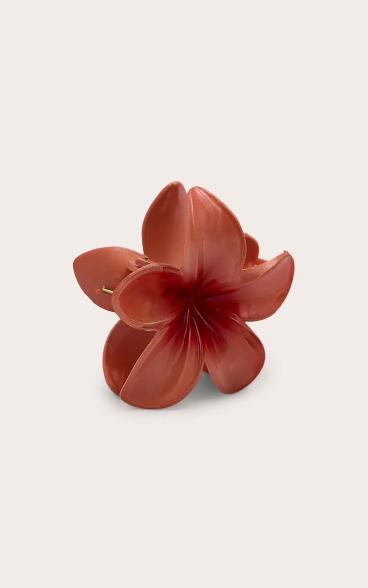 Coral Lily Flower Hair Clip Product Image