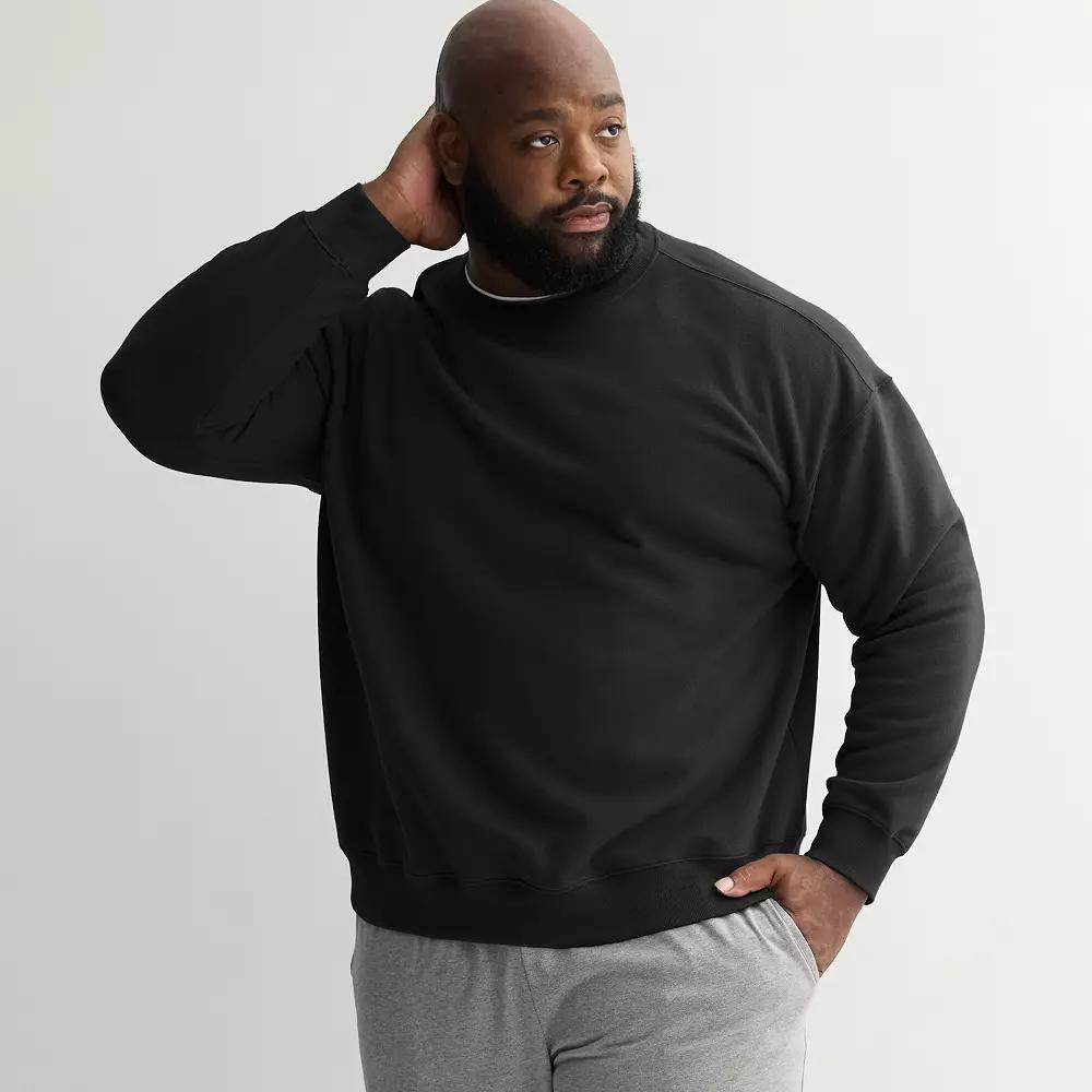 Big & Tall Tek Gear® Ultra Soft Fleece Crewneck Pullover, Men's,  Product Image