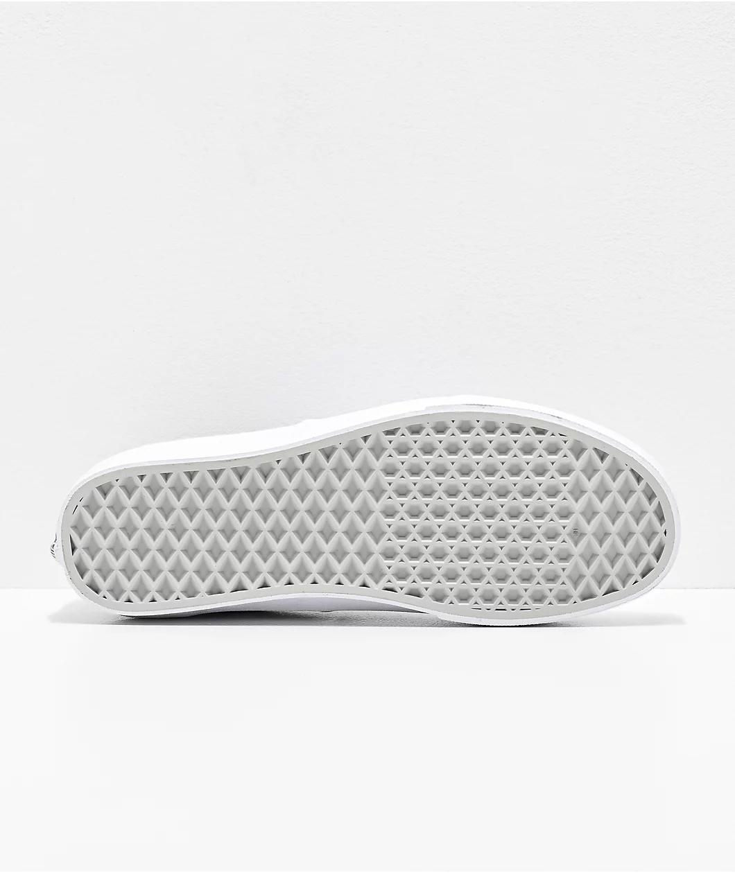 Vans Authentic White Canvas Skate Shoes Product Image