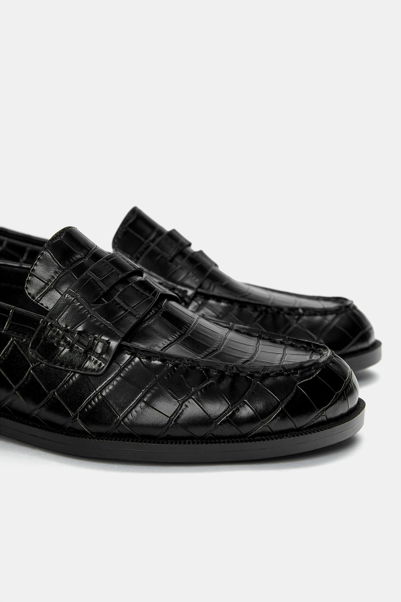 Mock croc loafers Product Image