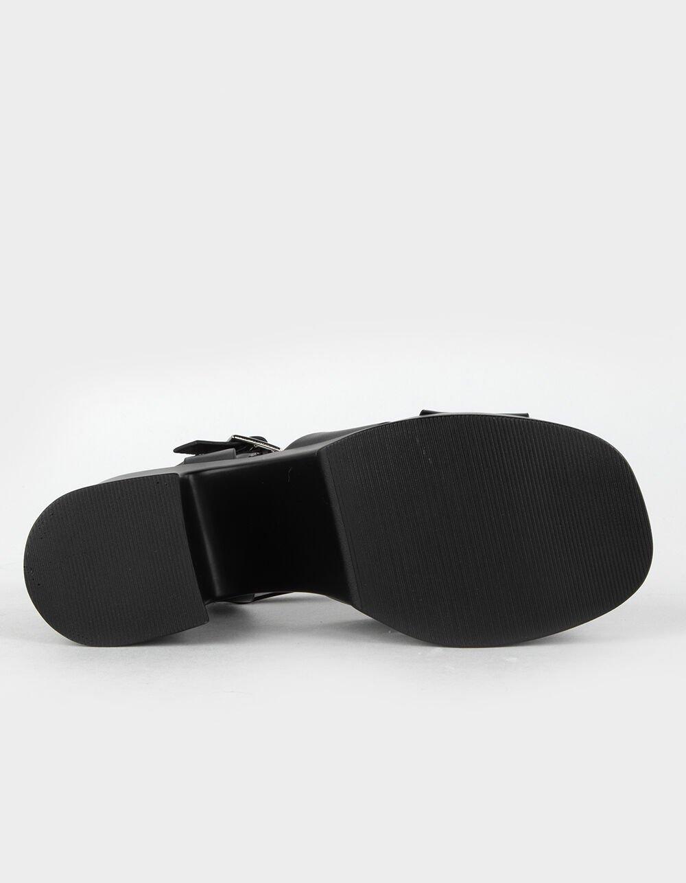 SODA Touch Womens Platform Heel Sandals - BLACK Product Image