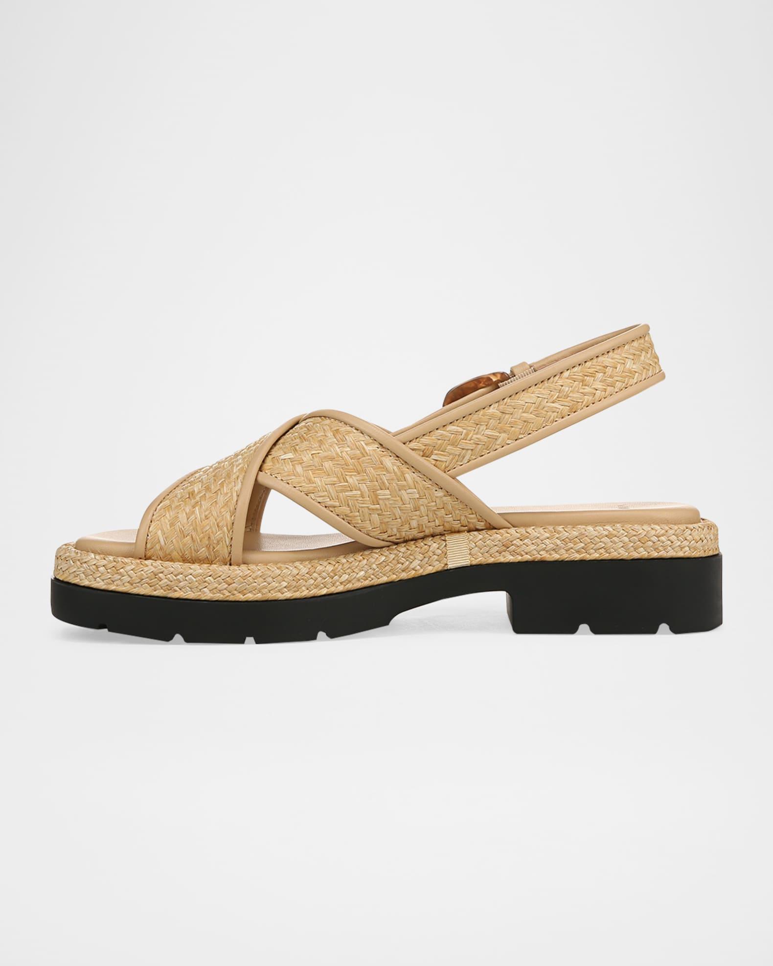 Helena Raffia Lug-Sole Sandals Product Image