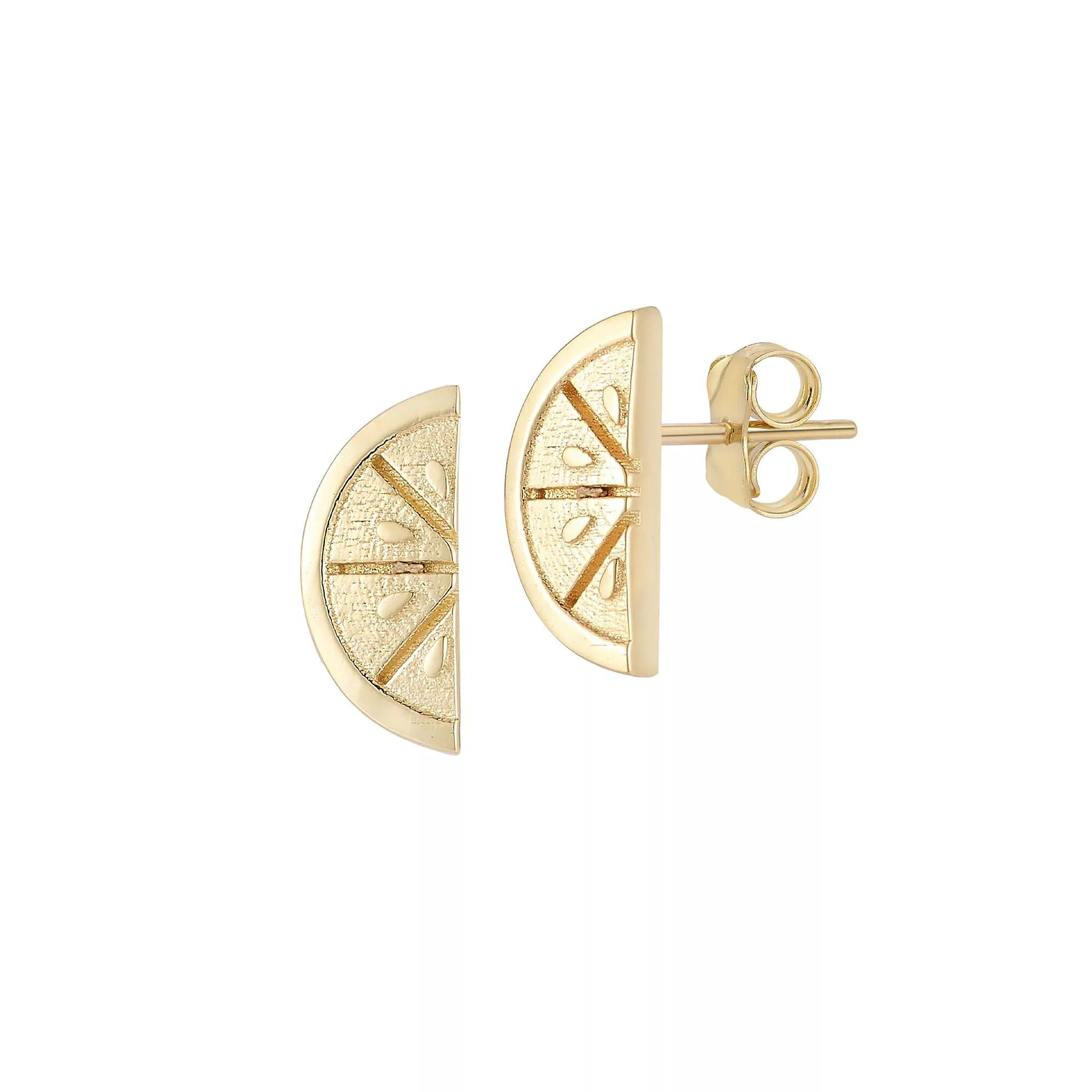 LUMINOR GOLD 14k Gold Citrus Stud Earrings, Women's Product Image