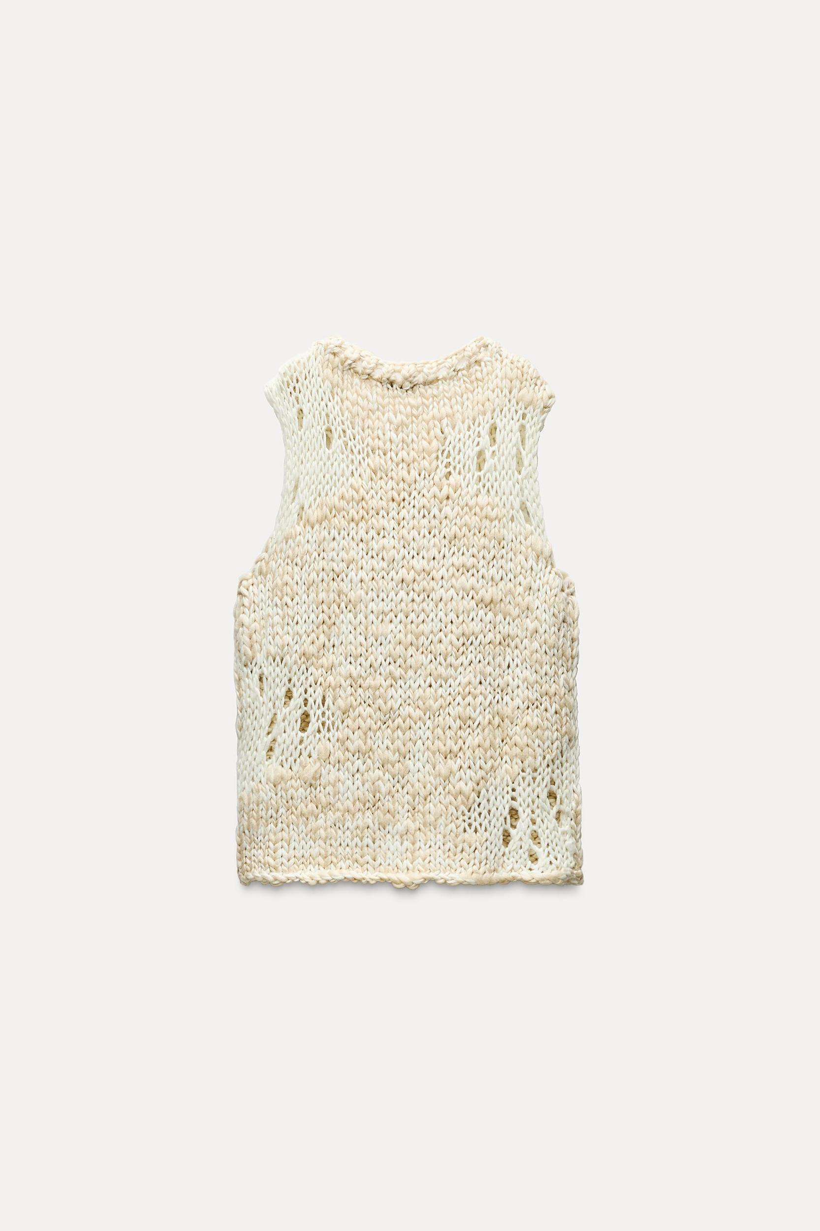 OVERSIZED KNIT SWEATER VEST Product Image