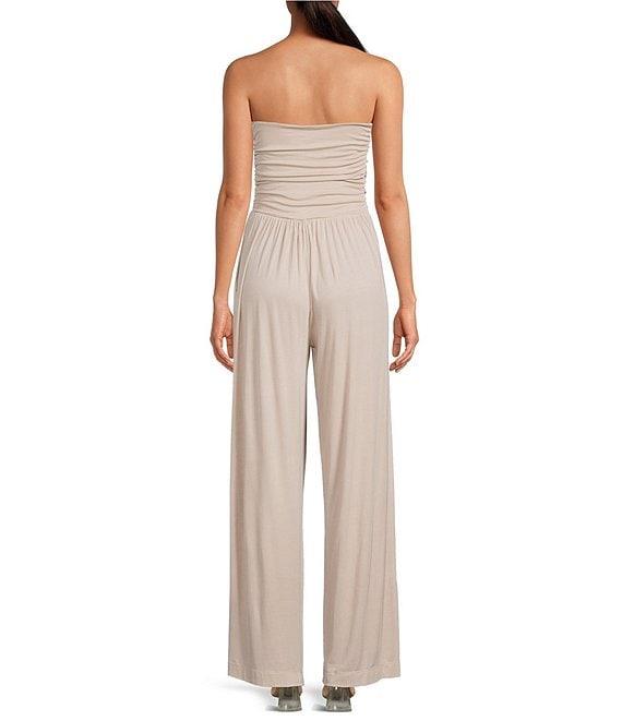 Every Knit Strapless Neck Sleeveless Pull-On Jumpsuit Product Image