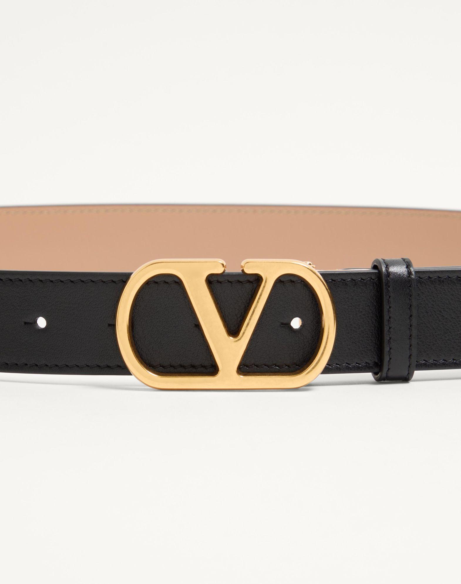 Vlogo Signature Reversible Shiny Calfskin Belt 30 Mm Product Image