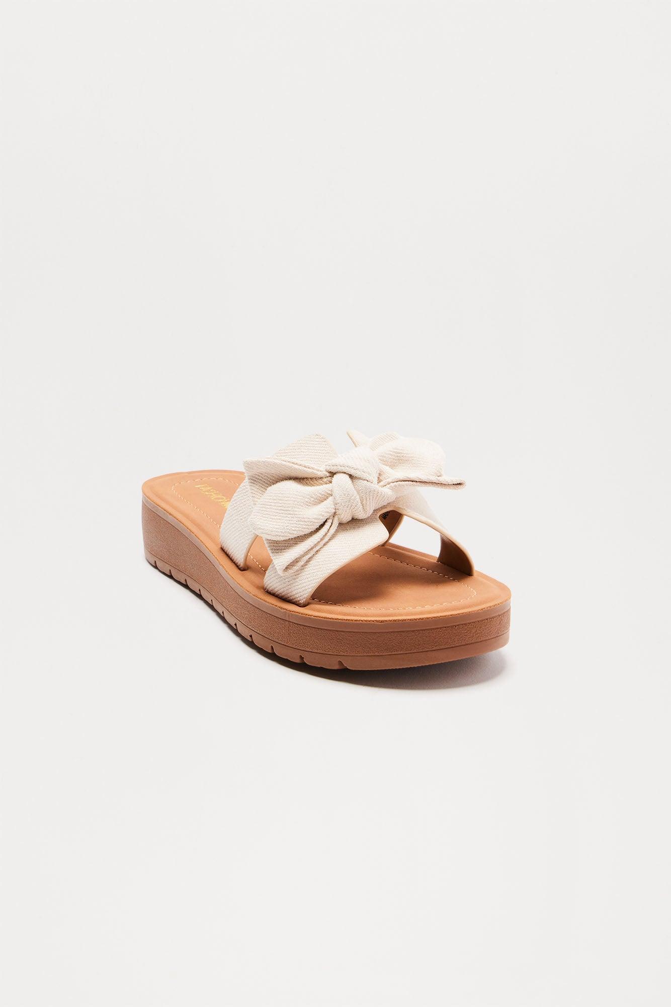Lanai Bow Sandals - Ivory Product Image
