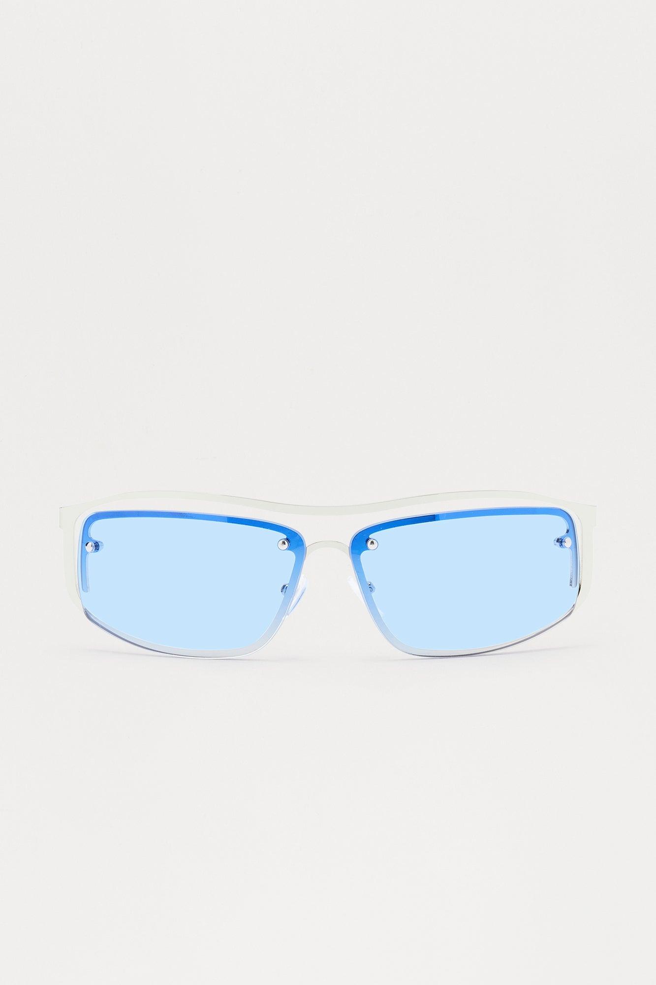 Squiggled Sunglasses - Blue Male Product Image