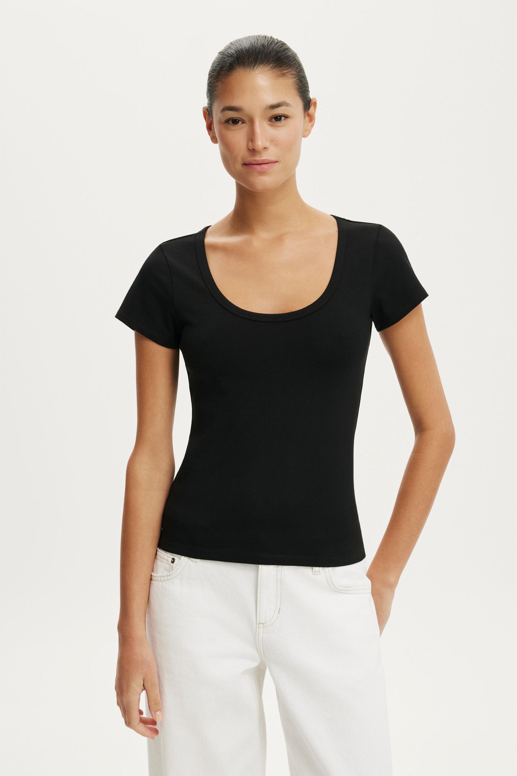 Everyday Smooth Scoop Neck Tee Product Image