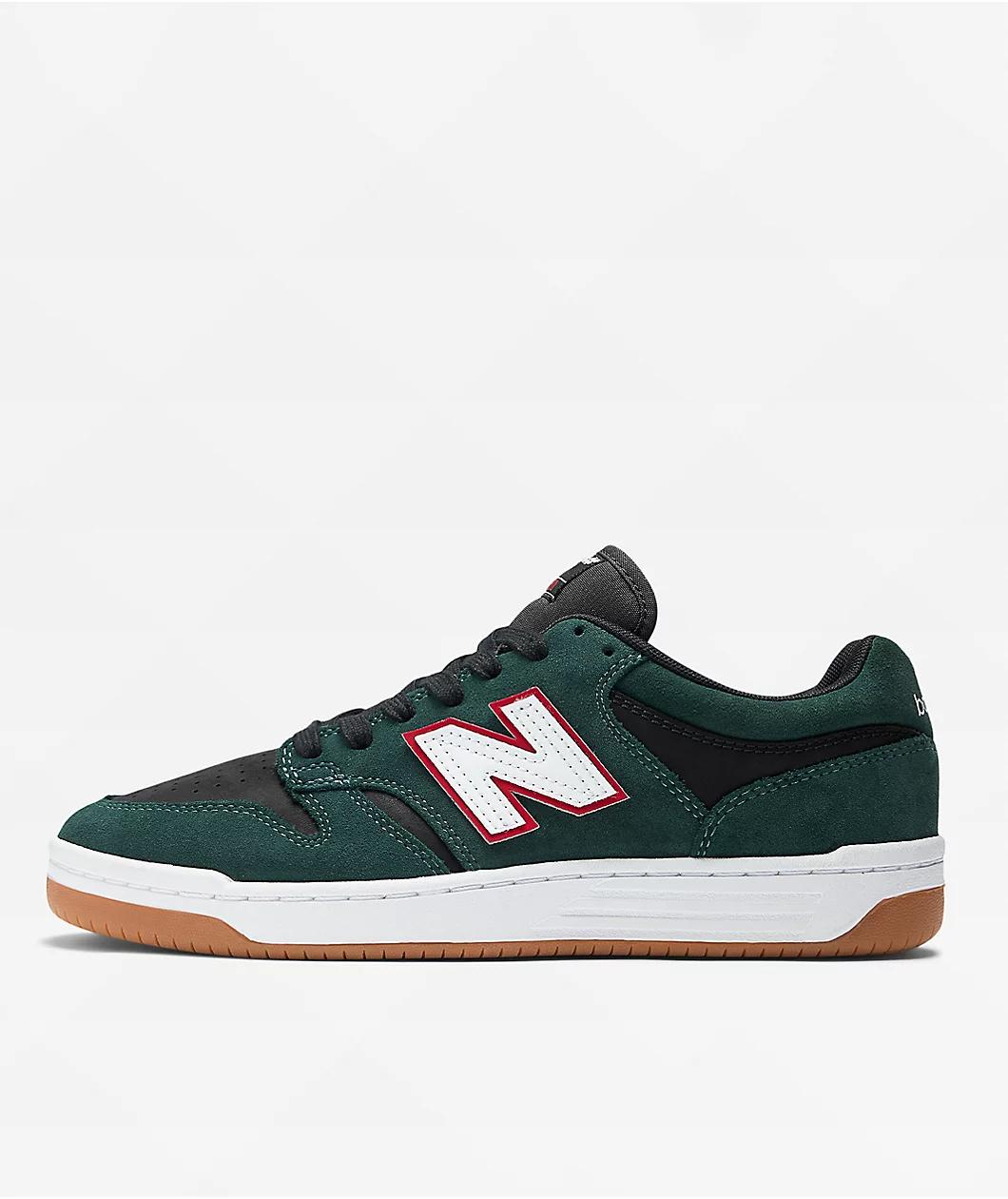 New Balance Numeric 480 Jamie Foy Forest Green & Black Skate Shoes Product Image