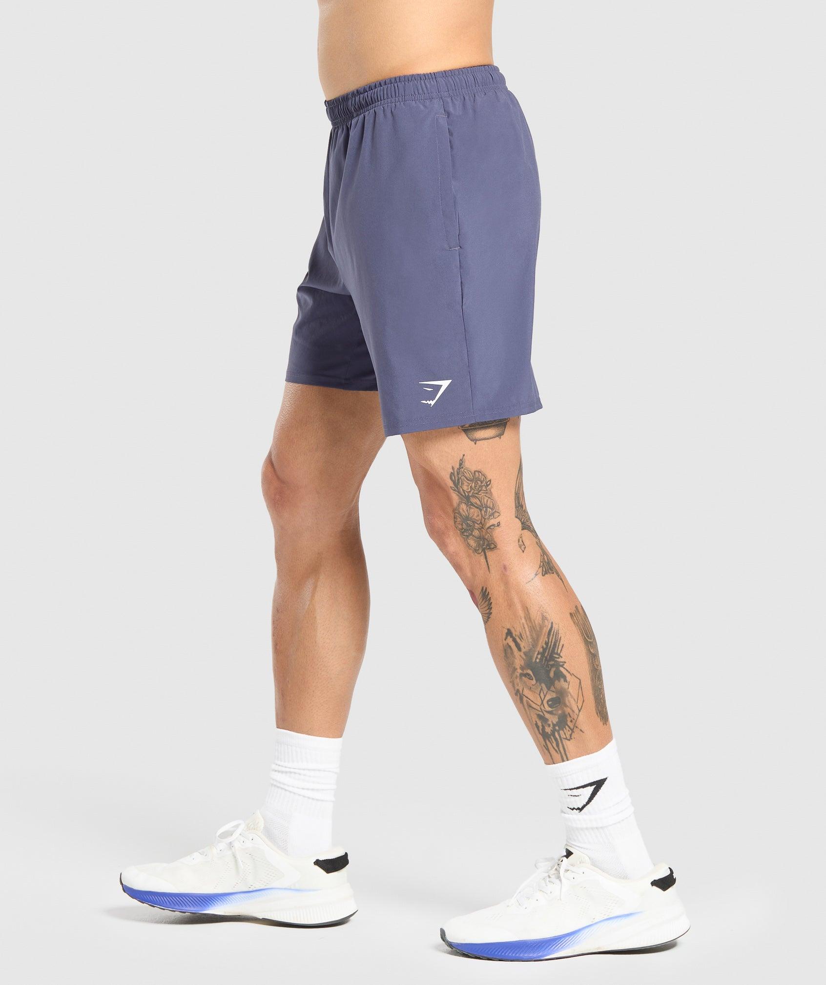 Gymshark Arrival 7" Shorts - Weighted Purple Male Product Image