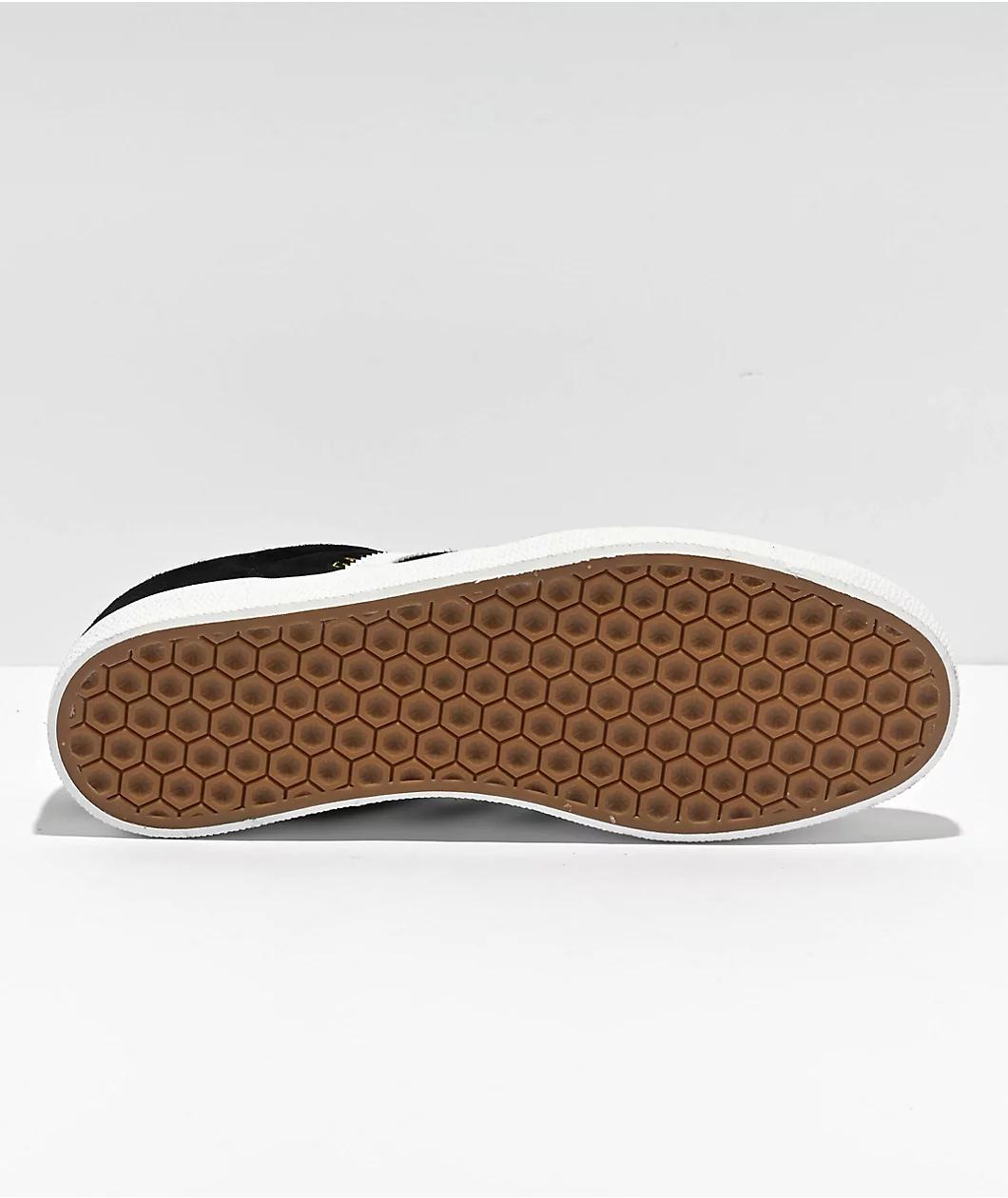 adidas Gazelle ADV Black & White Skate Shoes Product Image