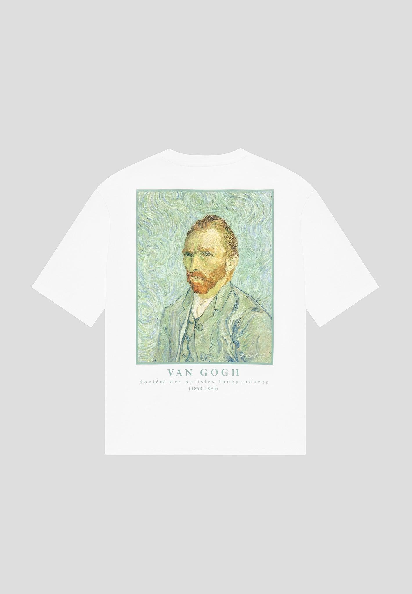 Self Portrait - Van Gogh Cotton T-Shirt - White Male Product Image