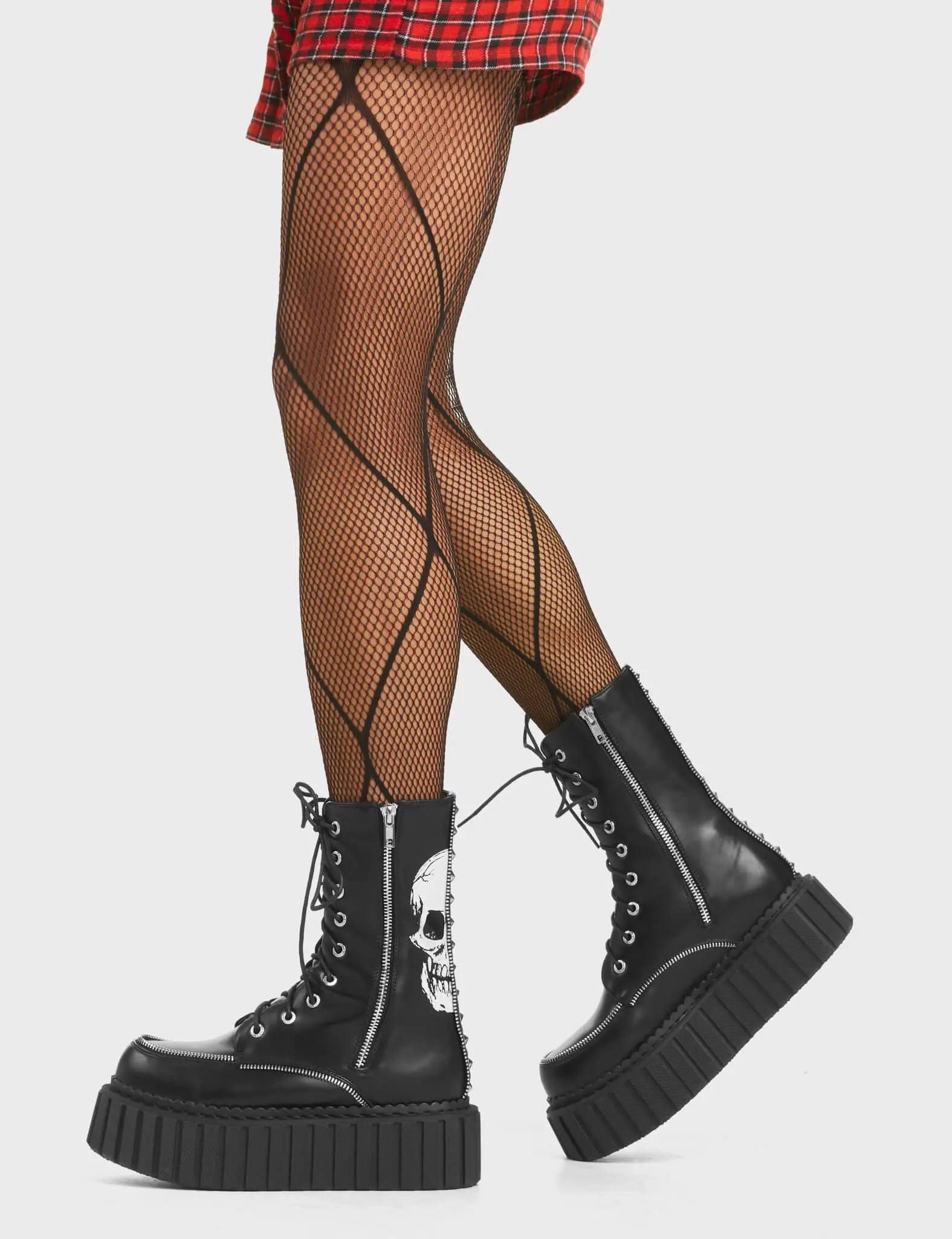 Offend You Chunky Creeper Ankle Boots Product Image