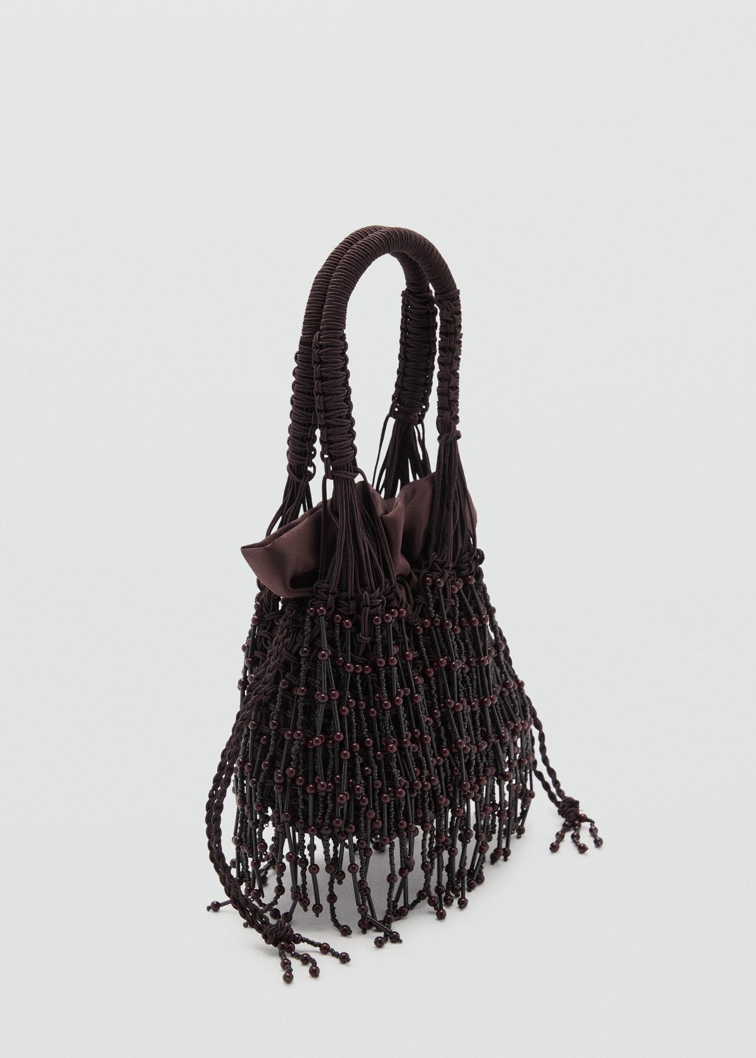 Beaded handbag - Women | MANGO USA Product Image