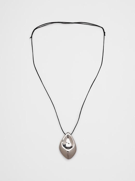 Cord Statement Sculptural Pendant Necklace Product Image