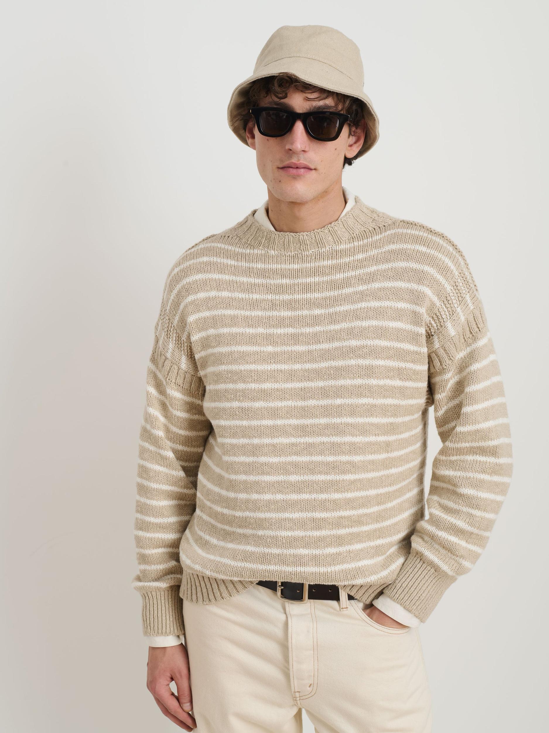 Harbor Stripe Sweater In Cotton Product Image