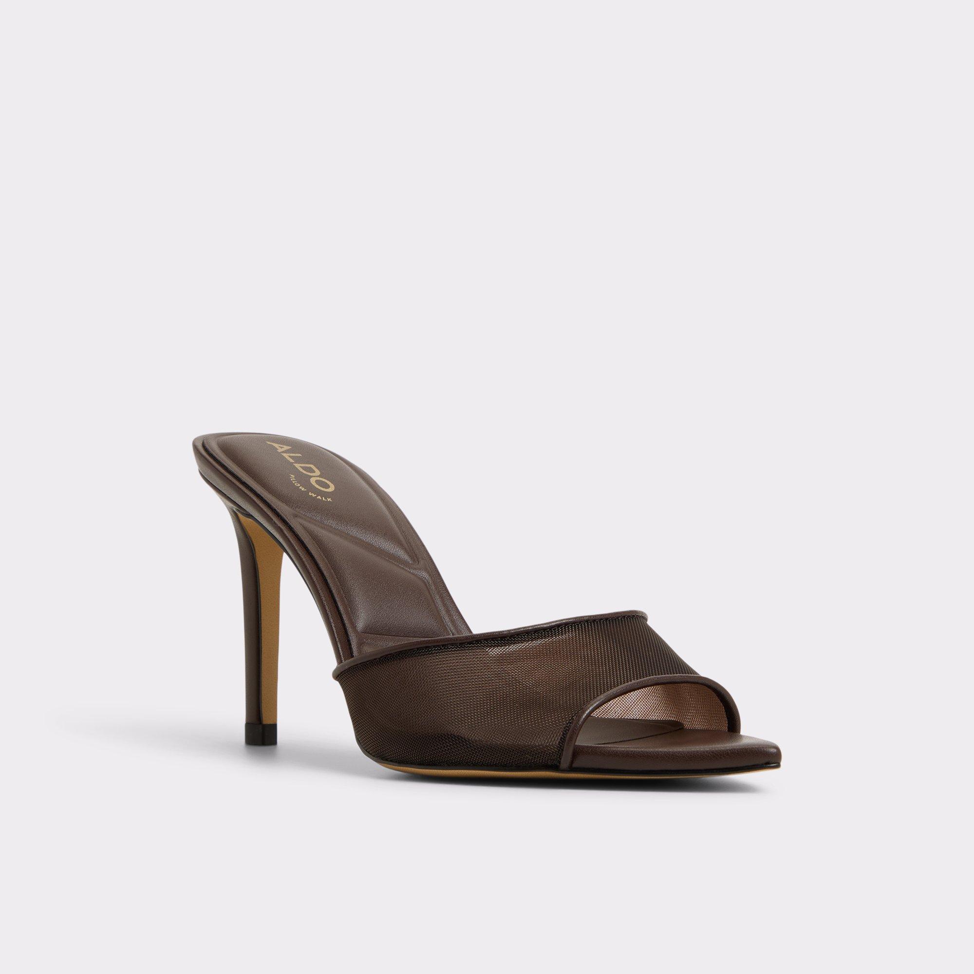 Anyabrilden Dark Brown Women's Heeled mules | ALDO US Product Image