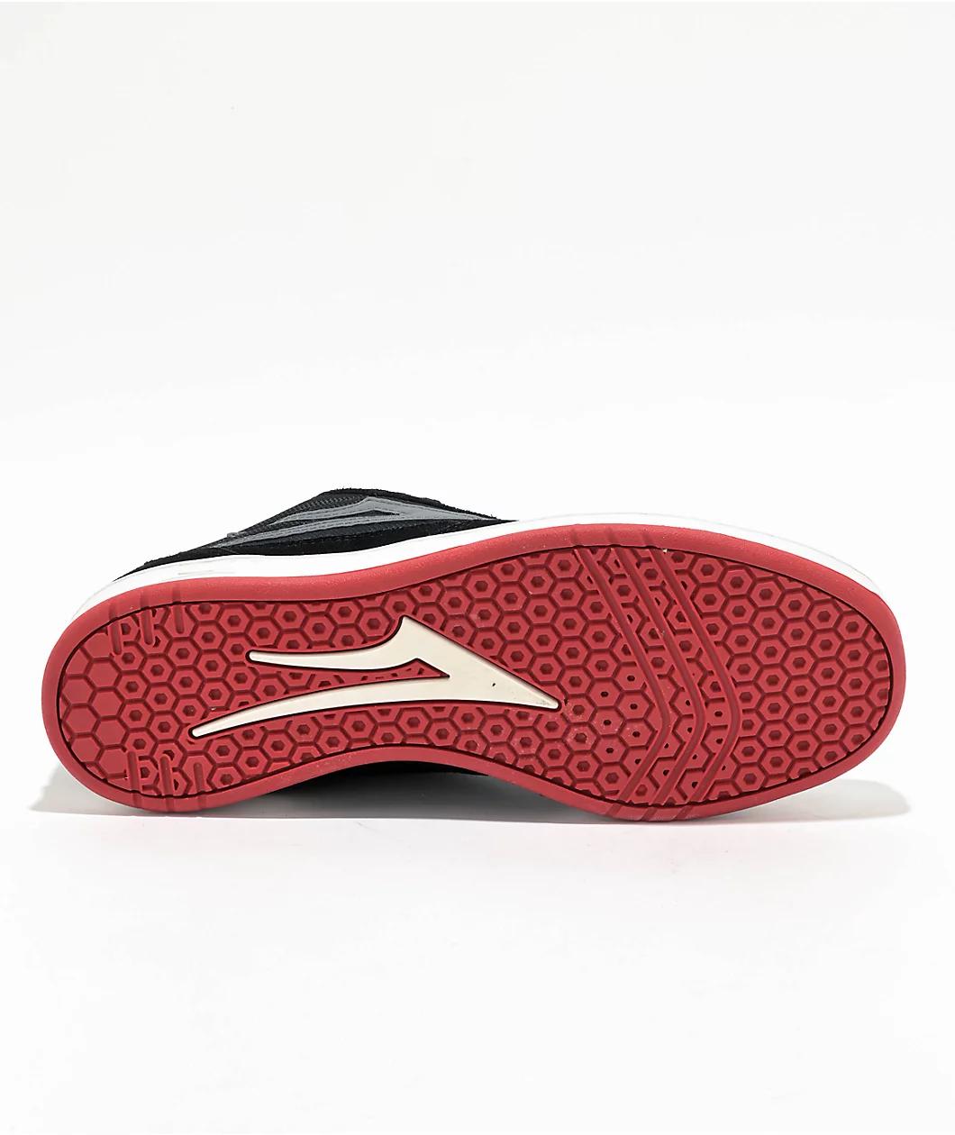 Lakai Ludlow Black & White Skate Shoes Product Image