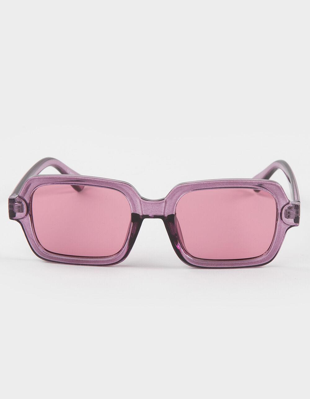 RSQ Translucent Square Sunglasses - PURPLE Product Image