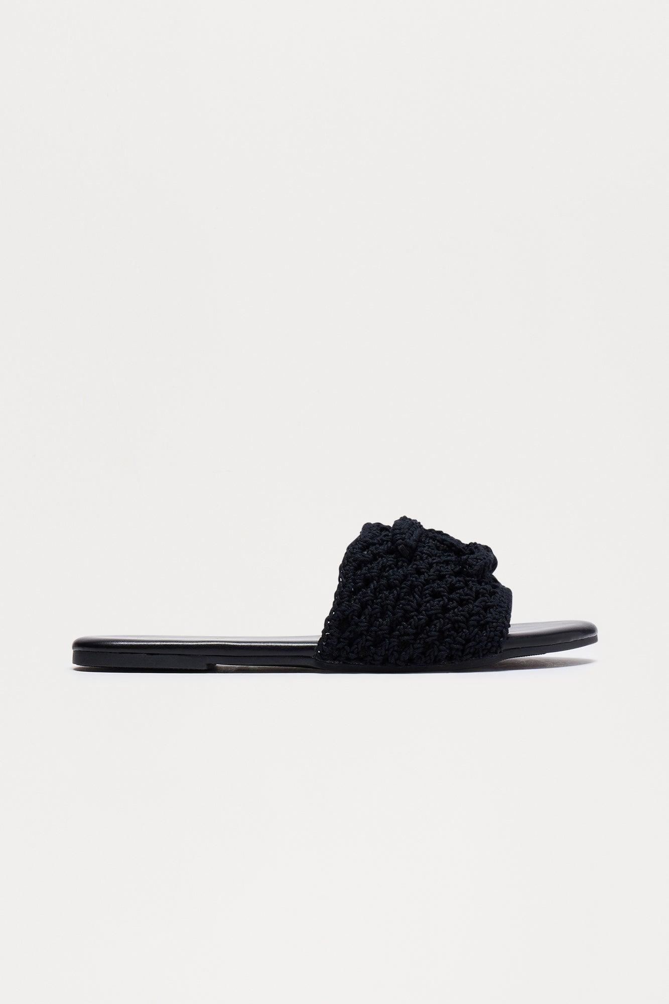Mac Knit Sandals - Black Product Image