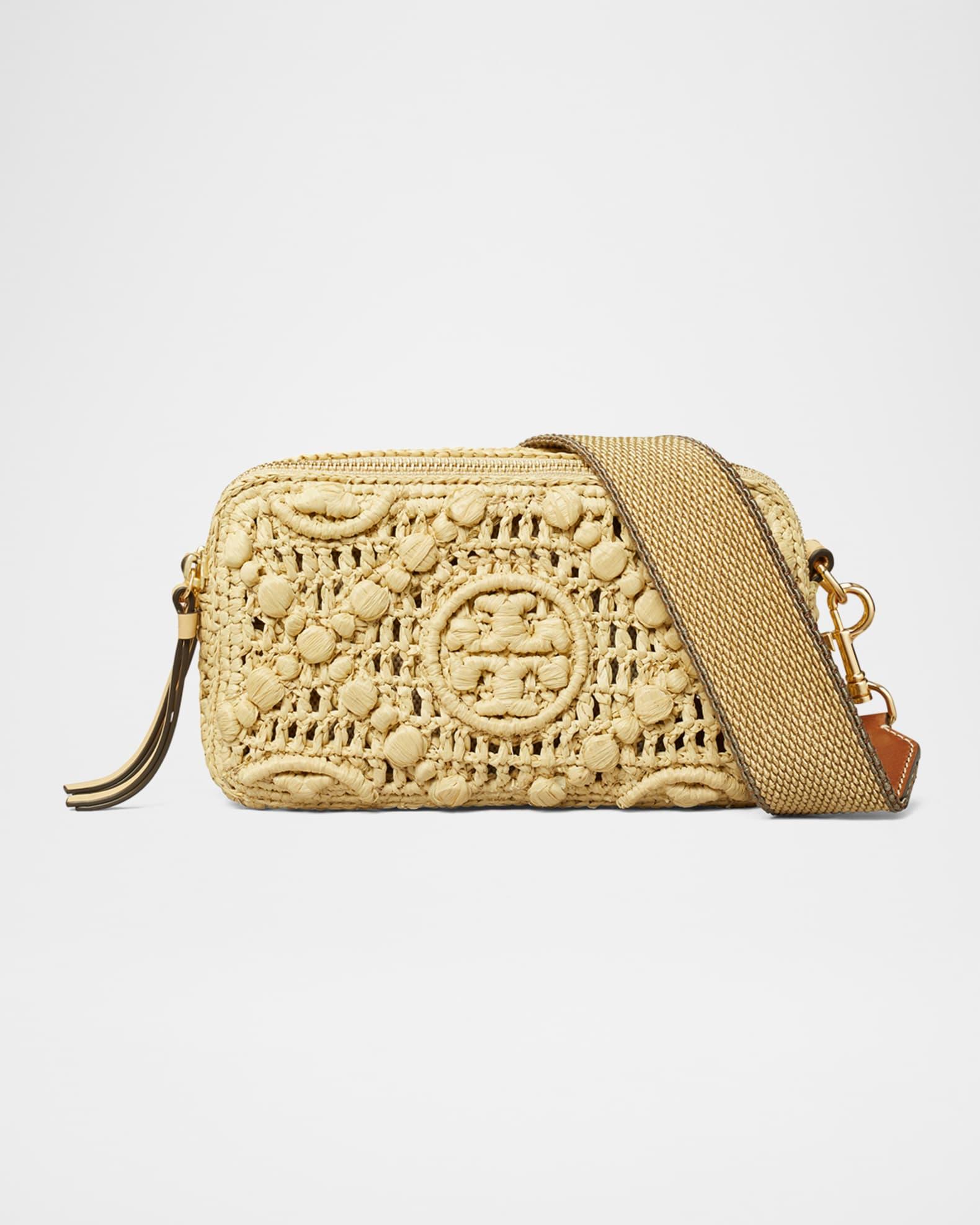 Miller T Monogram Raffia Mini Crossbody Bag Product Image