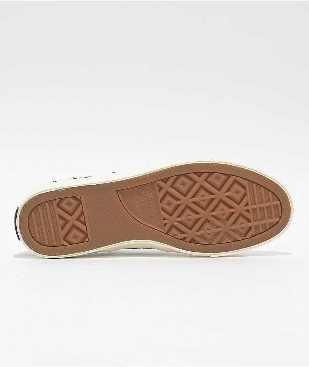 Converse One Star Academy Pro Black & Egret Skate Shoes Product Image