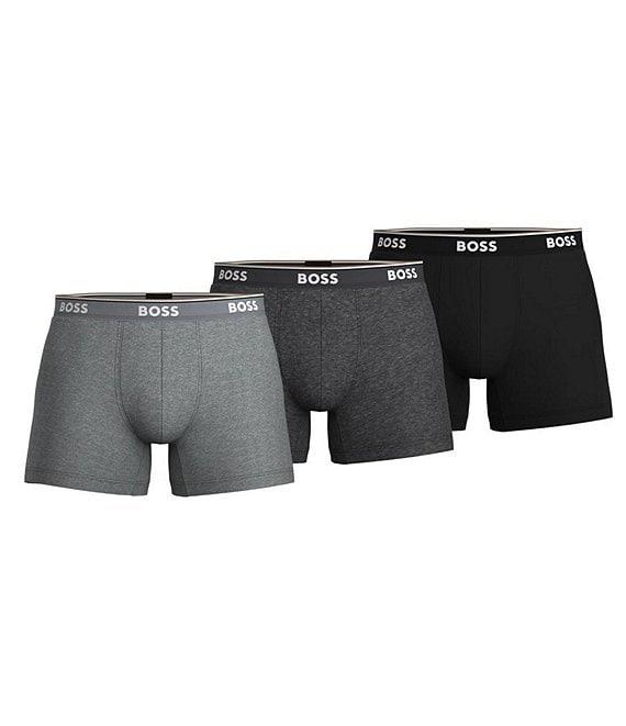 Hugo Boss Solid Regular Boxer Briefs 3-Pack Product Image