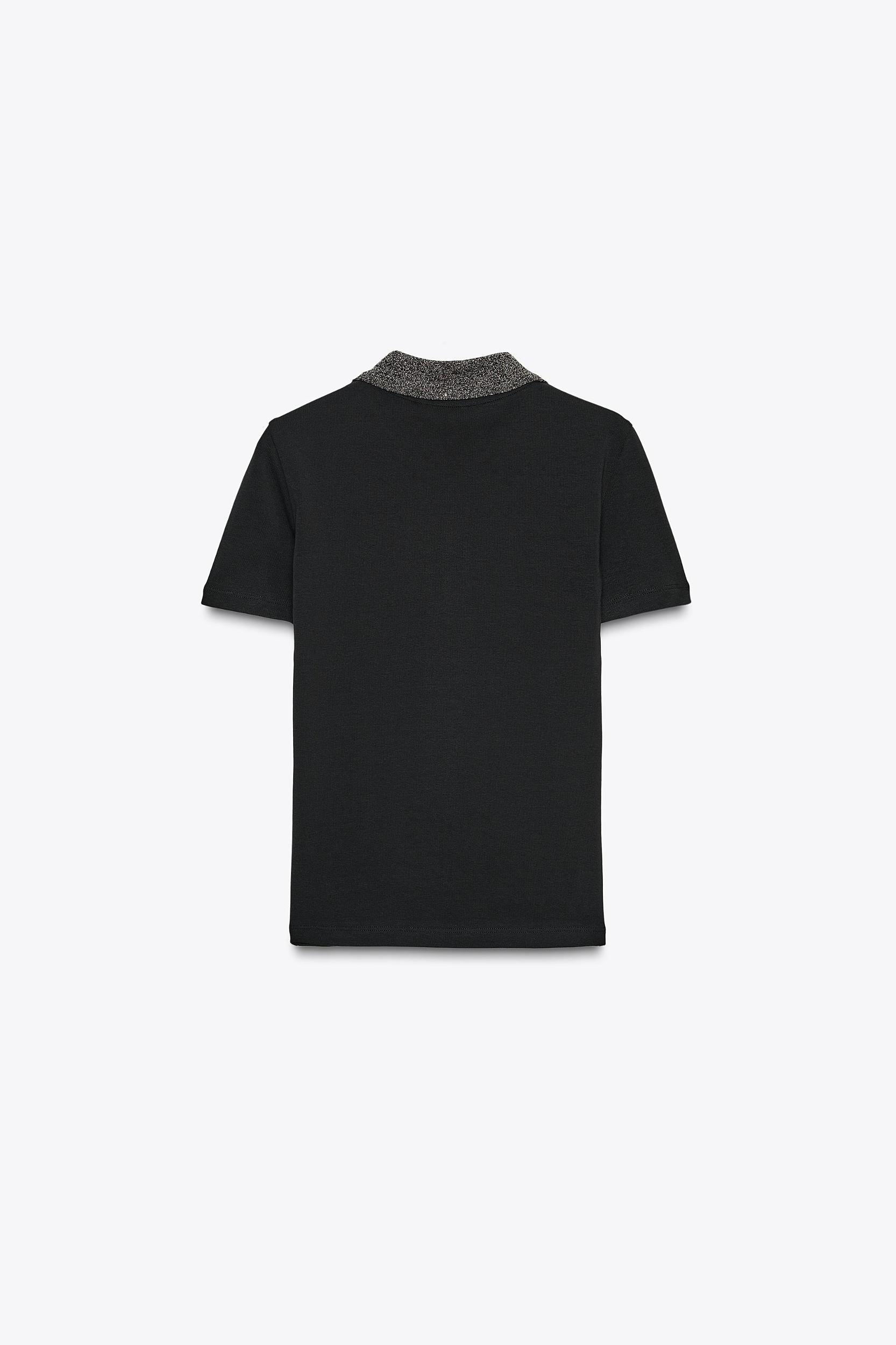METALLIC THREAD T-SHIRT Product Image