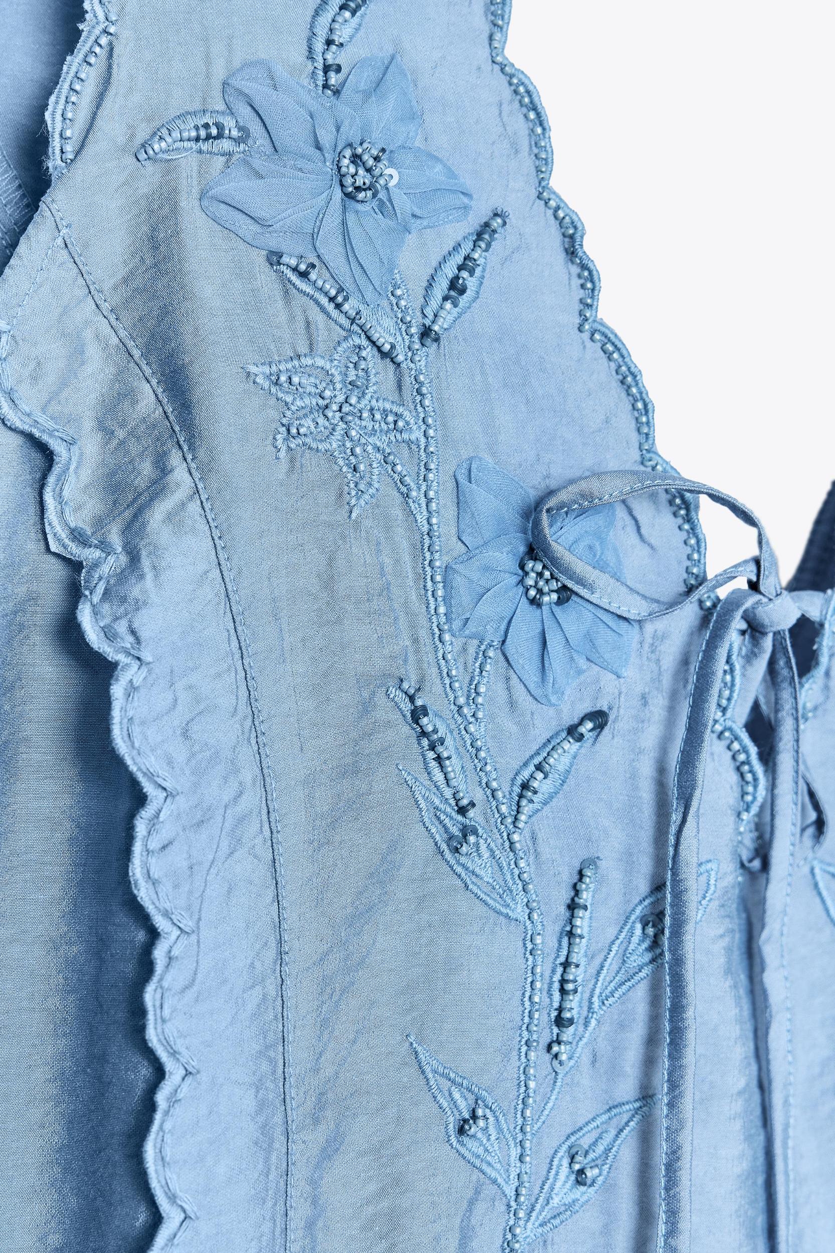 EMBROIDERED SHORT DRESS Product Image