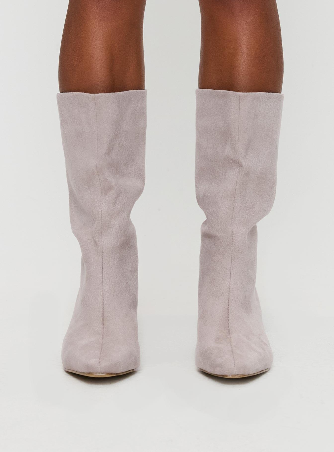 Billini Eliot Boots Mist Faux Suede Product Image