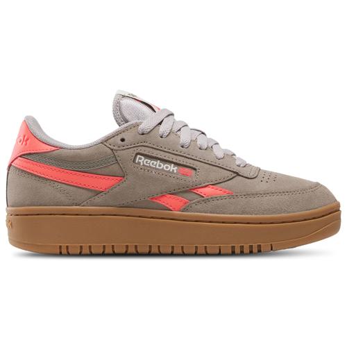 Reebok Womens Reebok Club C Double Revenge - Womens Shoes Gritty Grey/Sunset Coral/Gum Product Image