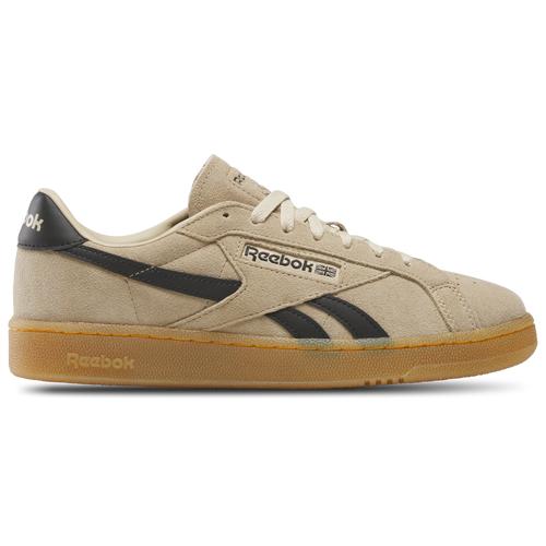 Reebok Mens Reebok Club C Grounds Uk - Mens Tennis Shoes Black/Gum/Collegiate Green Product Image