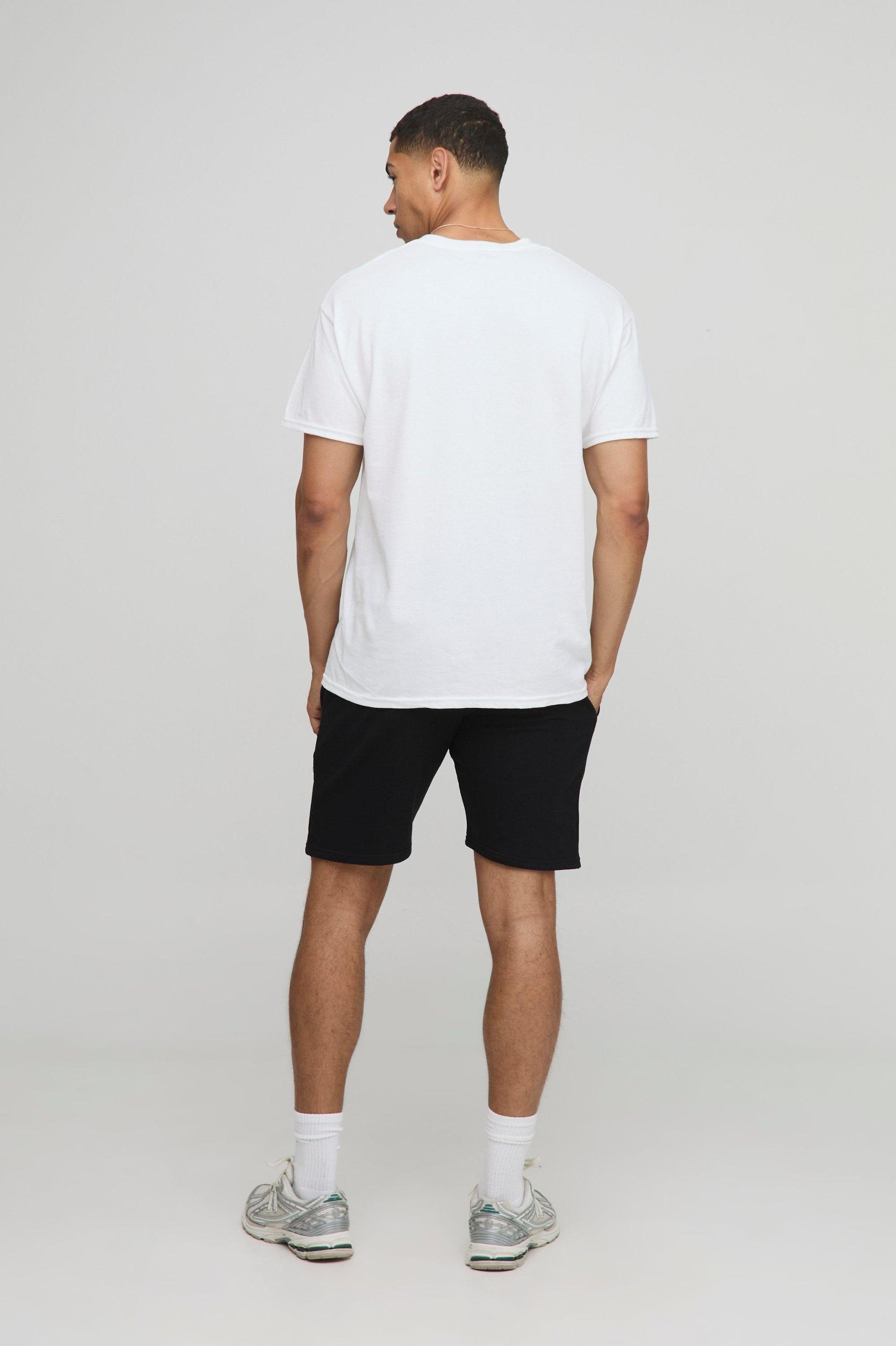 Oversized Marathon T-Shirt And Short Set | boohooMAN USA Product Image