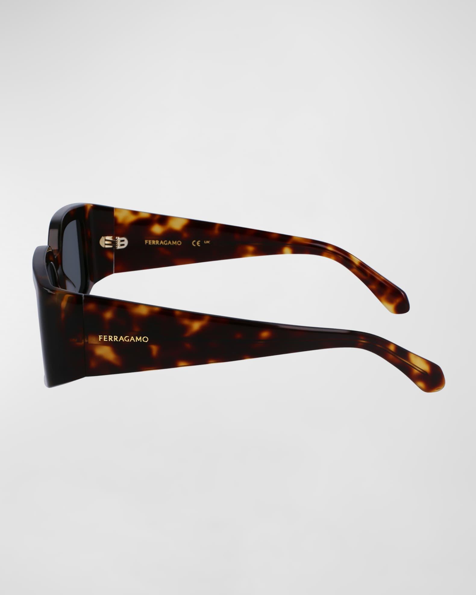 Micro-Logo Acetate Rectangle Sunglasses  Product Image