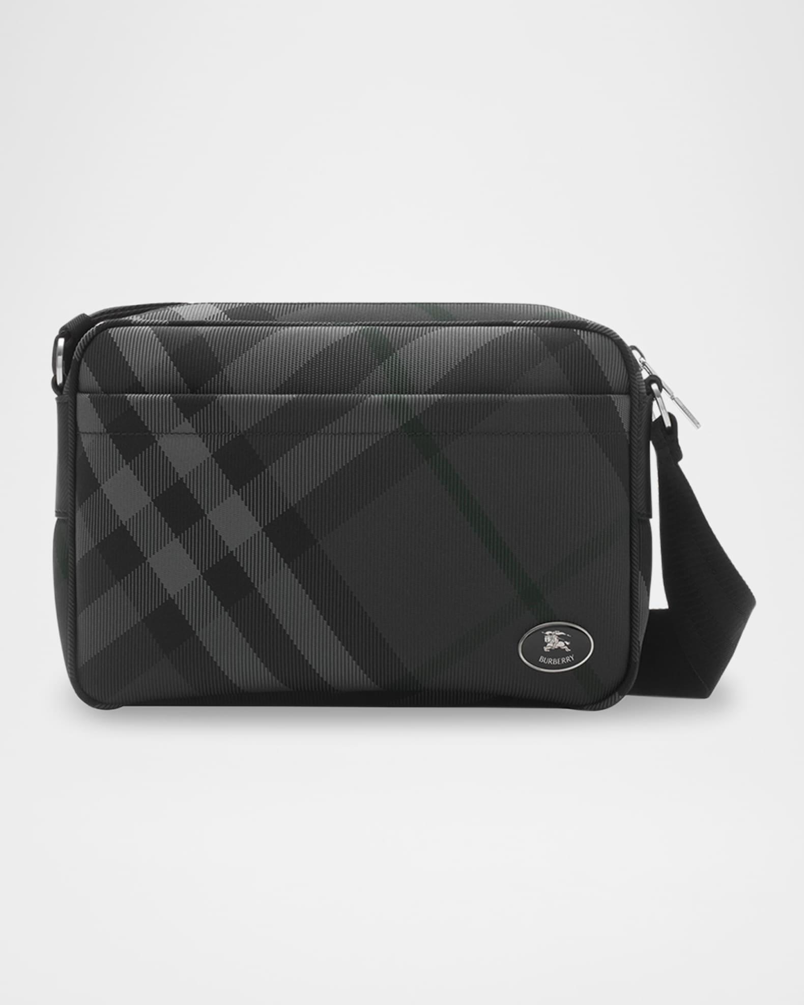 Men's Grid Slim Crossbody Bag Product Image