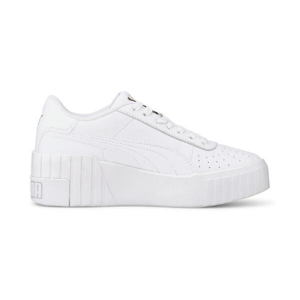 PUMA Cali Wedge Women's Sneakers in White Product Image