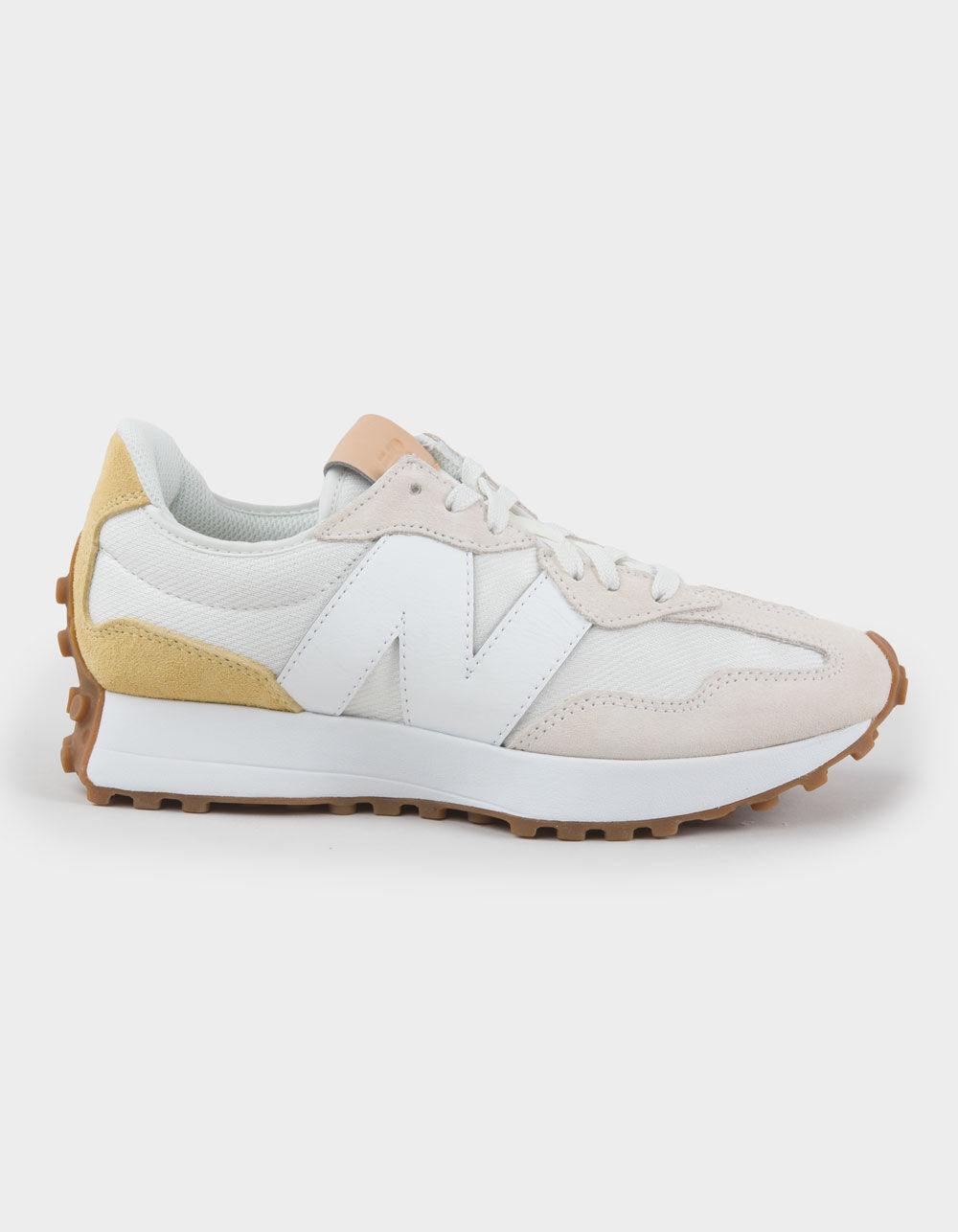 NEW BALANCE 327 Womens Shoes - WHITE/YELLOW Product Image