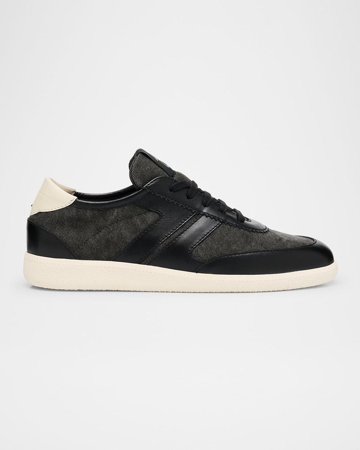 Men's Orei Canvas and Leather Low-Top Sneakers Product Image