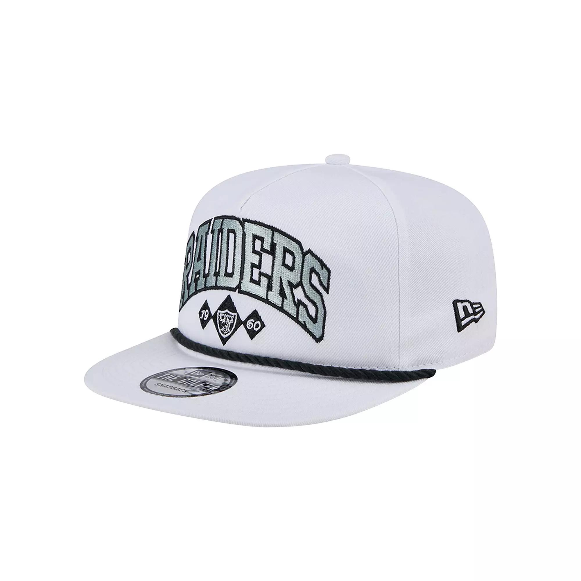 Men's New Era White Las Vegas Raiders Diamond Golfer Snapback Hat, Lvr White Product Image