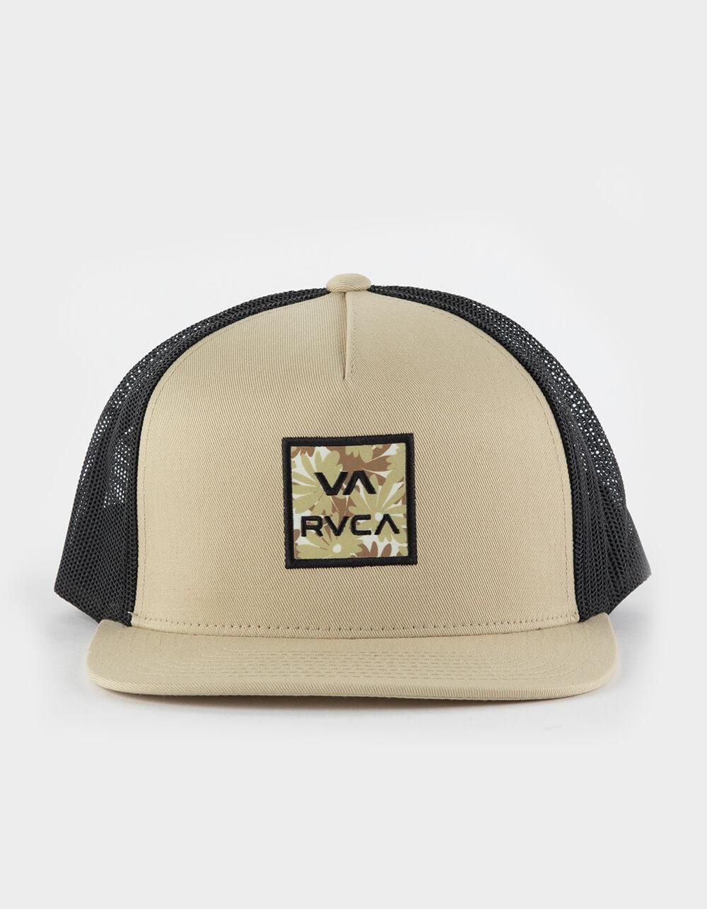RVCA VA ATM Print Mens Trucker Hat - KHAKI Product Image