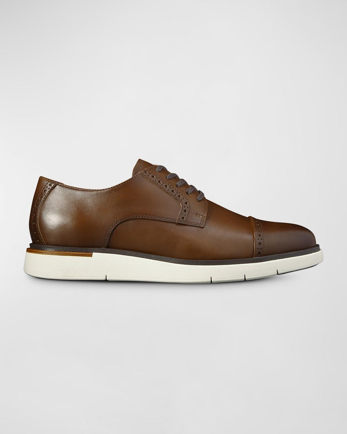 Men's Caleb Leather Cap-Toe Sneakers Product Image