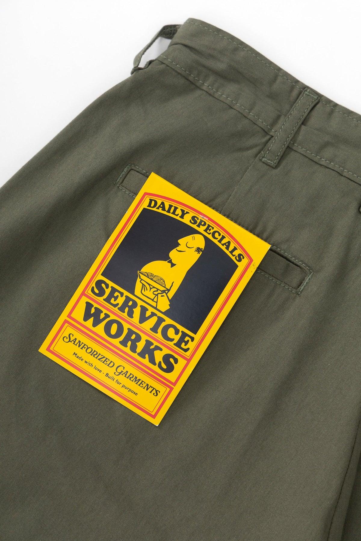 Twill Part Timer Shorts - Olive Product Image